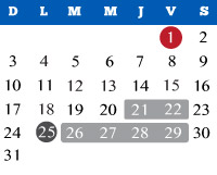 calendario escolar diciembre 2015